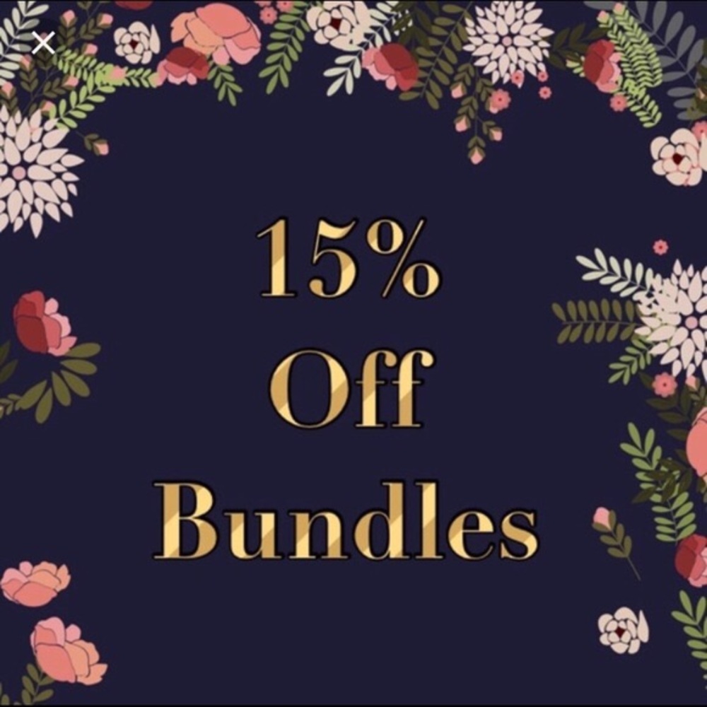 Bundle Any TWO Items for 15% Off!!